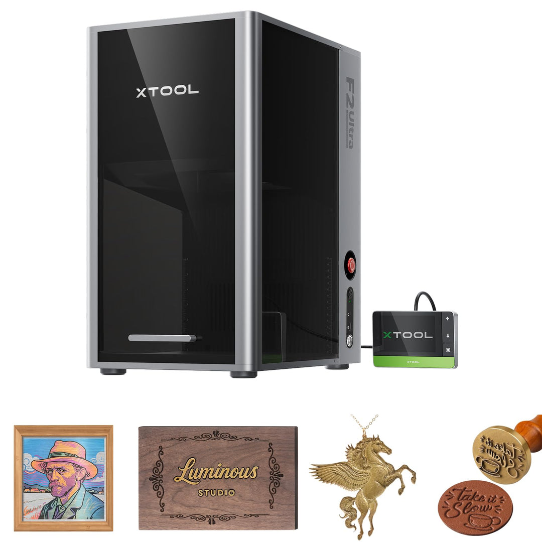 xTool F2 Ultra 60W MOPA &amp; 40W Diode Dual Laser Cutter nur für gewerbliche Anwender，100+ Farben Metal