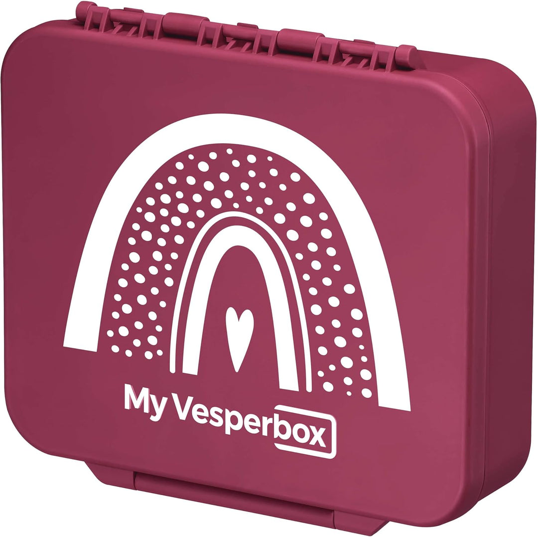 My Vesperbox® Brotdose für Kinder mit Fächern Liv [MADE IN GERMANY] - Lunchbox mit Trennfächern - Be
