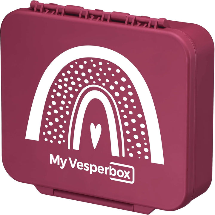 My Vesperbox® Brotdose für Kinder mit Fächern Liv [MADE IN GERMANY] - Lunchbox mit Trennfächern - Be