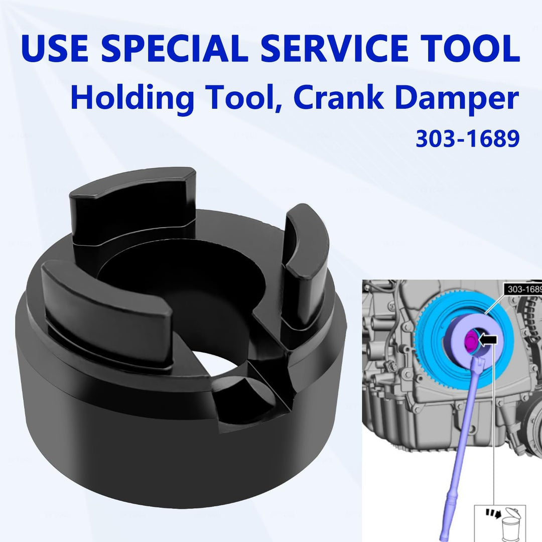 ZKTOOL Motor-Einstellwerkzeug, Kurbelwellen-Stossdämpferhalterung, Ausgleichswellen-Vorspannwerkzeug