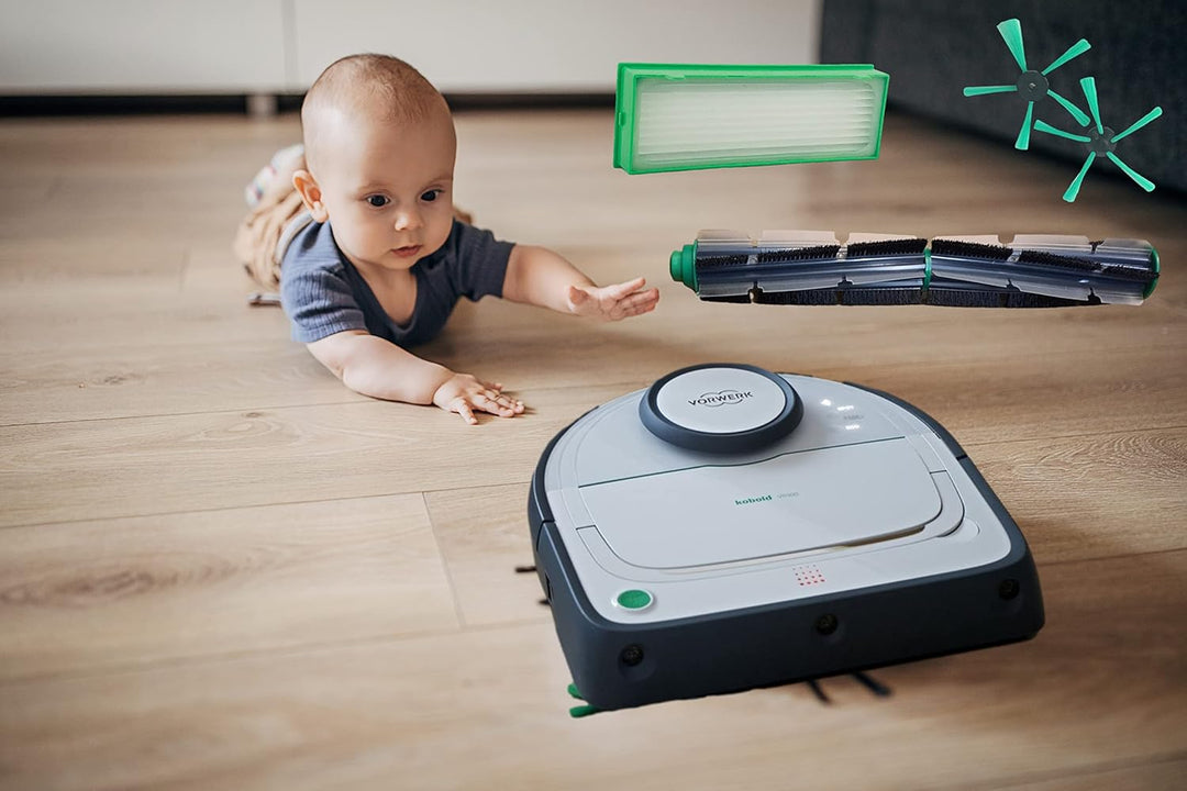 1 Rundbürste geeignet für Vorwerk VR 200 VR 300 Saugroboter Bürsten VR200 VR300 Roboter 1 Rundbürste