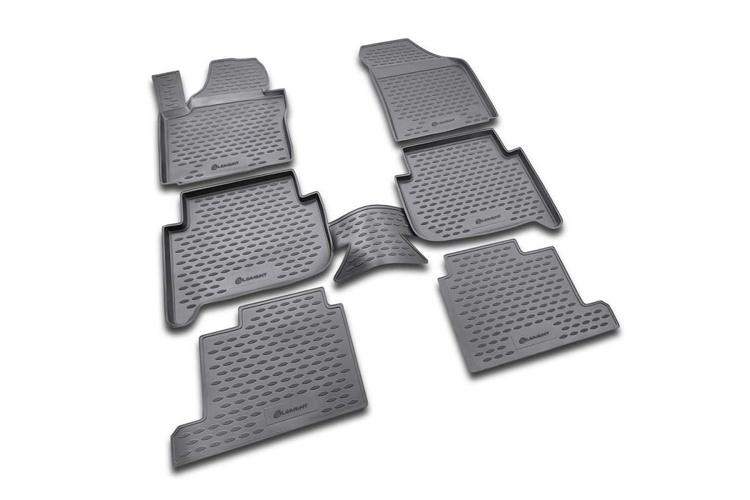 Element Gummimatten Passgenaue Fussmatten VW Touran (I) 2003-2010 (II) 2010-2015 7sitze. 6tlg