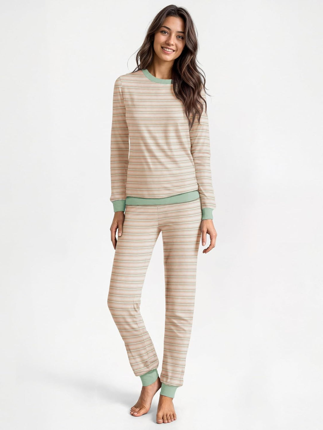 CALIDA Ornament Nights Kurz-Pyjama Damen, aus 100% Baumwolle, atmungsaktiv und klimaregulierend 36-3