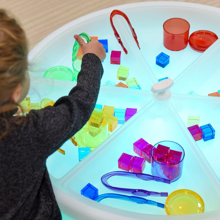 tickit Discovery Glow Low Table - Sensorischer Leuchttisch für Kinder, Farbwechsel-LED, wasserdicht