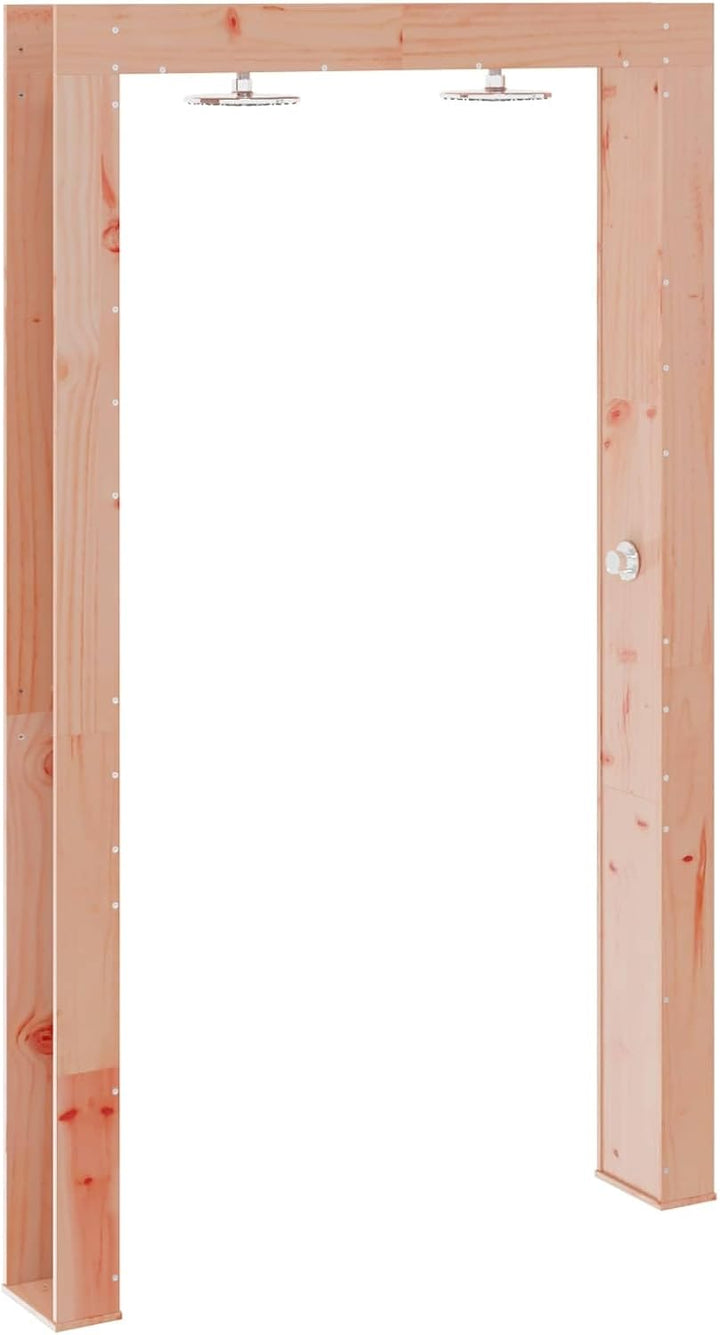 vidaXL Outdoor-Dusche Natur 137 x 23 x 226 cm Massives Douglasienholz, Garten- und Terrassendusche,