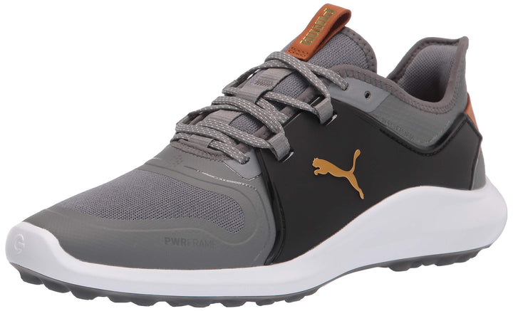 PUMA Herren Ignite Fasten8 Golfschuh 41 EU Quiet Shade Gold Puma Black, 41 EU Quiet Shade Gold Puma