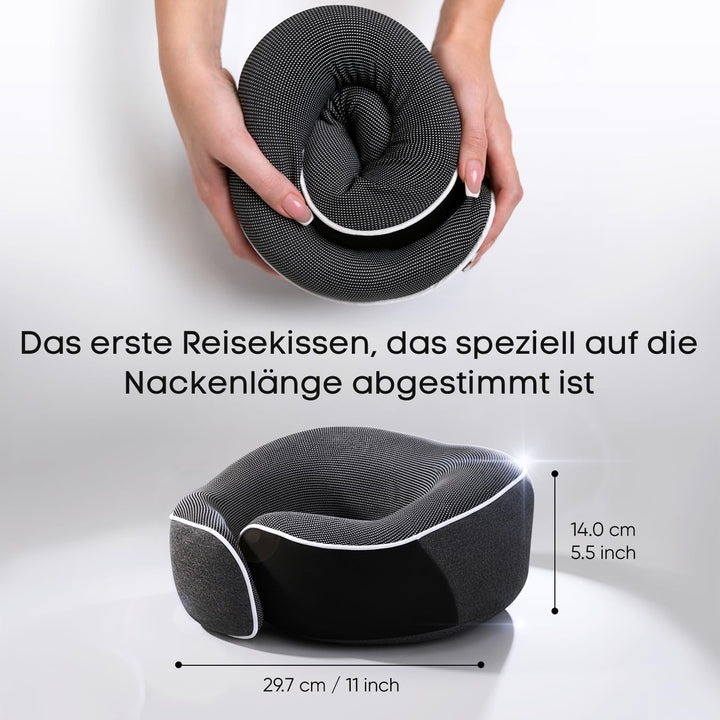 Proglobe Nackenkissen Flugzeug, Reisekissen 100% Memory Foam, Orthopädisches Nackenhörnchen, Für Rei
