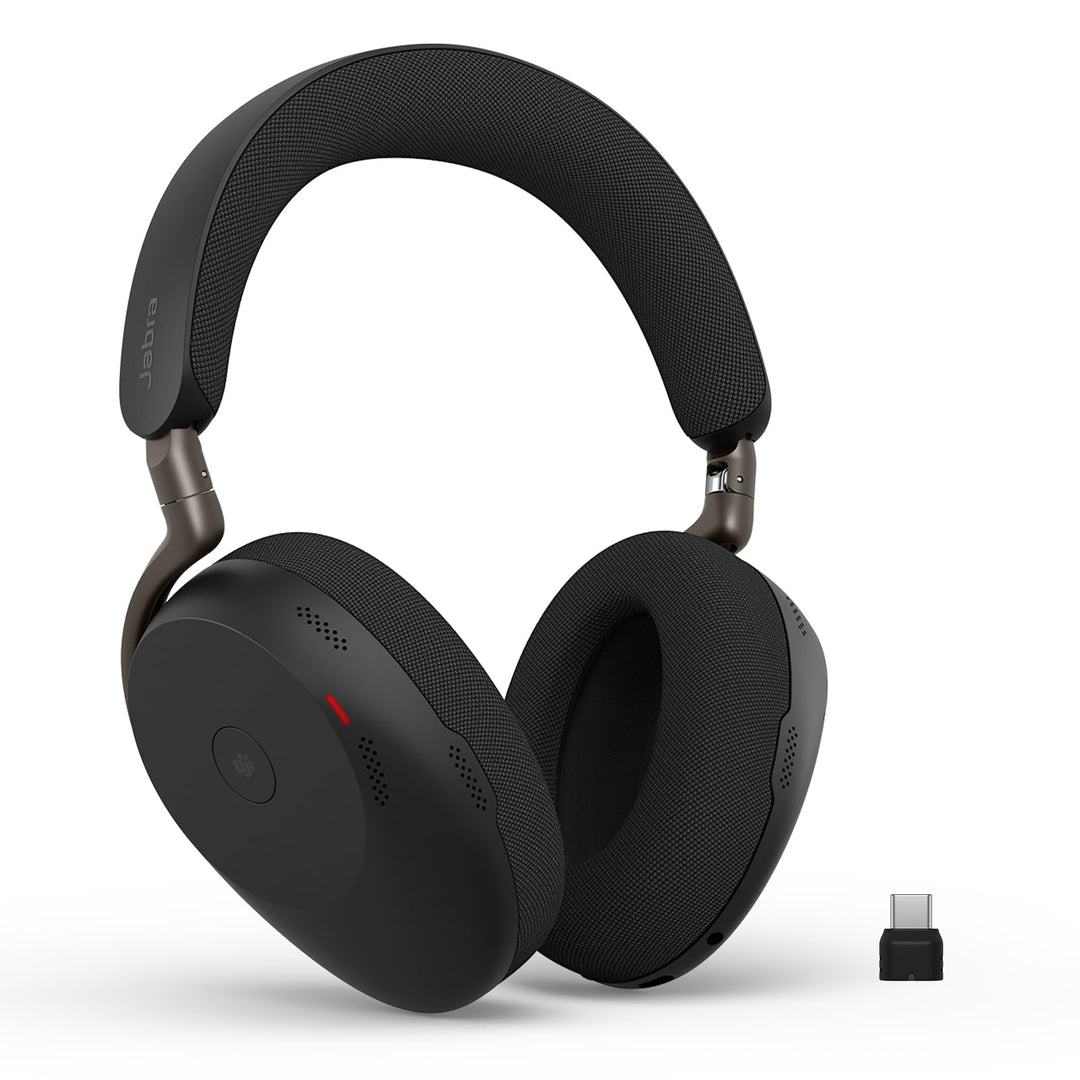 Jabra Evolve3 85 Over-Ear Bluetooth Headset kabellos mit Mikrofon für Büro, USB-C, KI-Sprachanruf, A