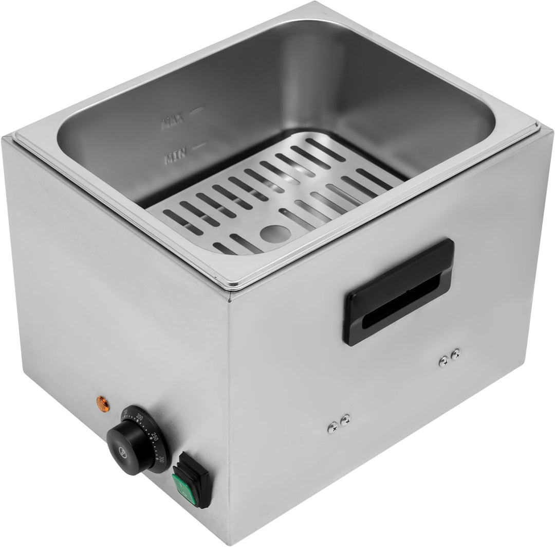 Würstchenwärmer, 10L Edelstahl Bockwurstwärmer, 122-572℉Präzise Temperaturregelung, 220V, 1300W, 39