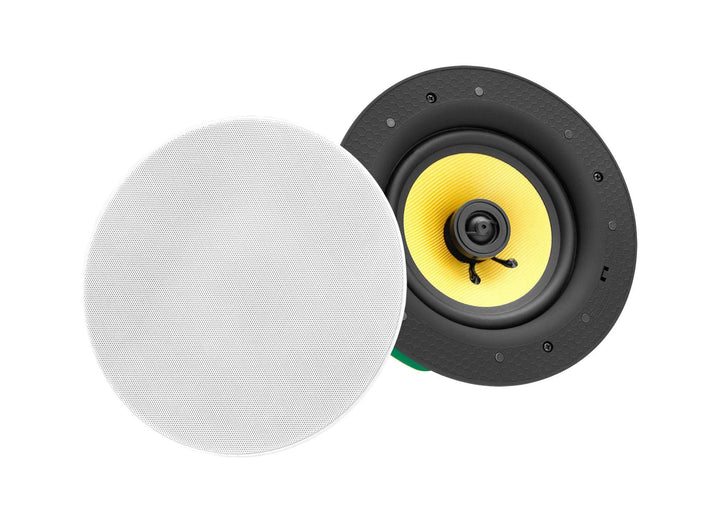 Pronomic CLS-660 WH High-End Gewebe Einbaulautsprecher (2-Wege Decken-Lautsprecher Box, 6,5"/165 mm