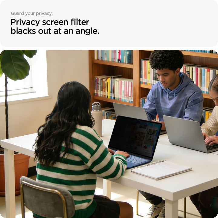 Spigen SafeView Magnetischer Blickschutzfilter [1P] für Macbook Neo 13" | Privacy Schutz, Blendschut