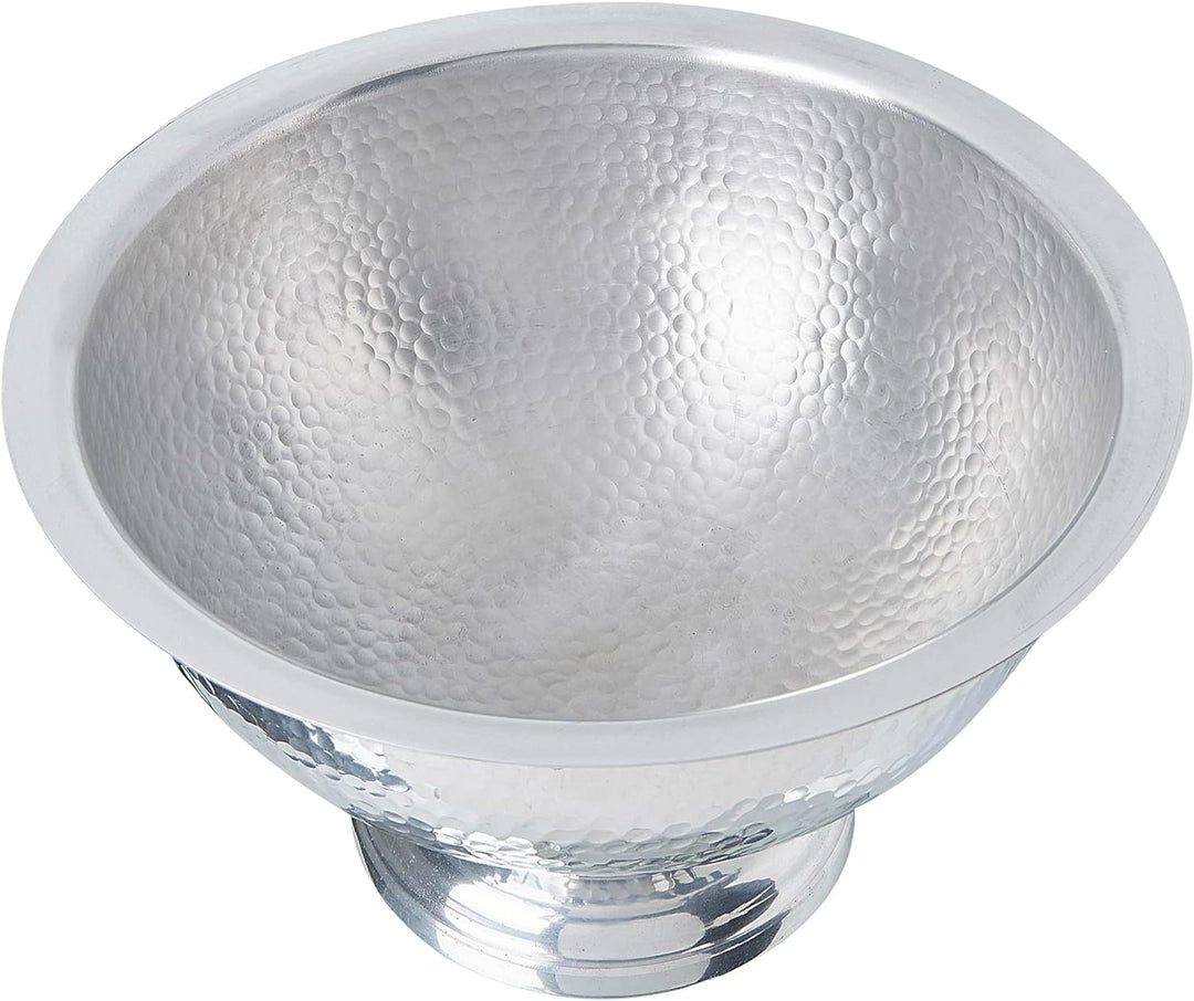 Champagner Kühler gepresste Metallschale silber ⌀ 36 cm Tiwanaku