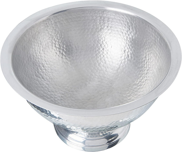 Champagner Kühler gepresste Metallschale silber ⌀ 36 cm Tiwanaku