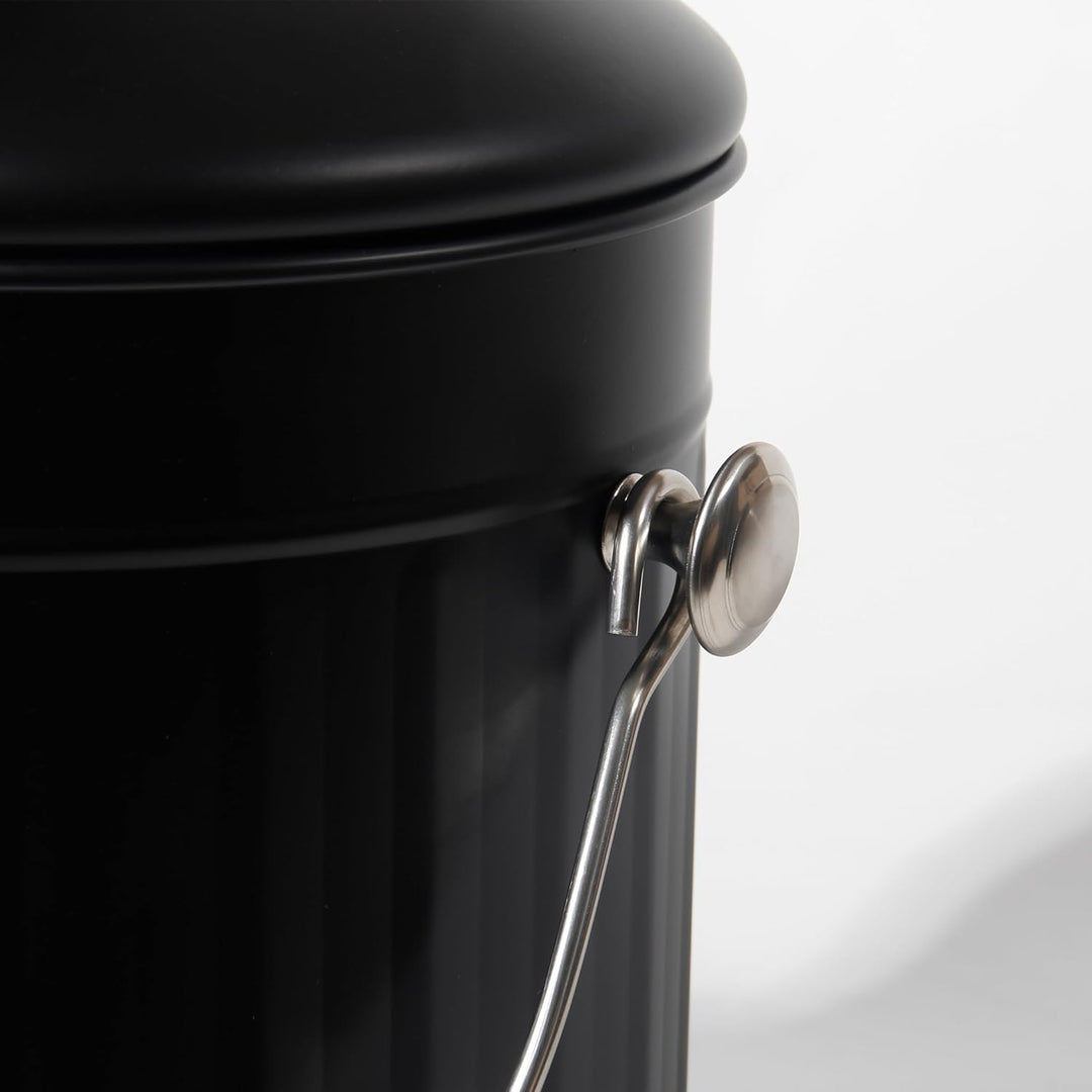 GREELUE Biomülleimer Küche 5,5L mit Deckel & Sieb, Geruchsdicht | Spülmaschinenfest, Bioabfallbehält