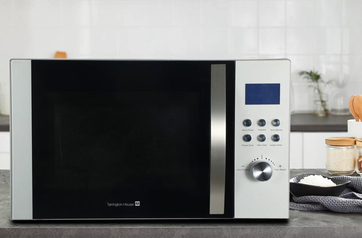 Tarrington House Mikrowelle MWD5130, 1000 W, 30 Liter, digitales Display, mit 6 Koch-Stufen, inkl. A