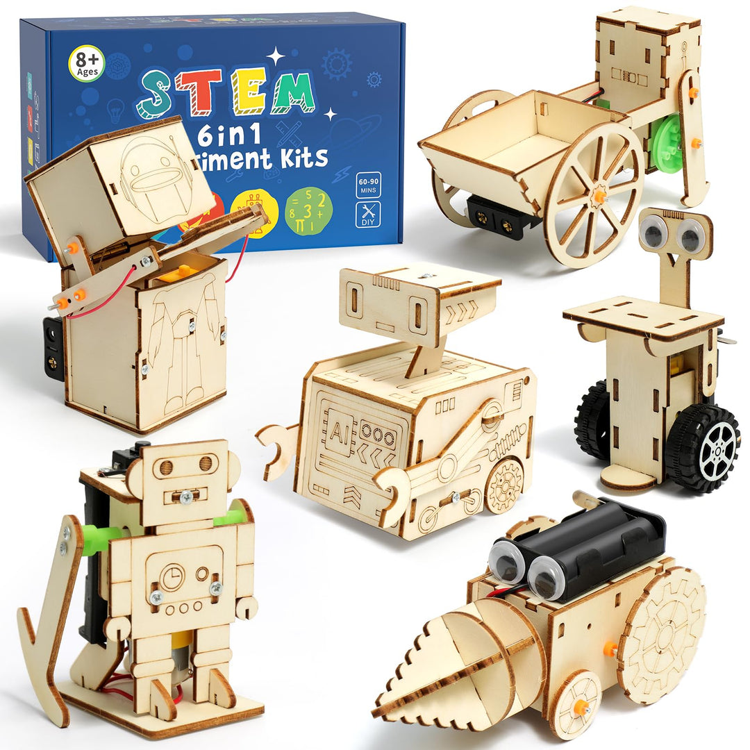 Experimente für Kinder ab 8 9 10 11 12 13 14, Roboter Elektronik Baukasten, Experimentierkasten, Ele