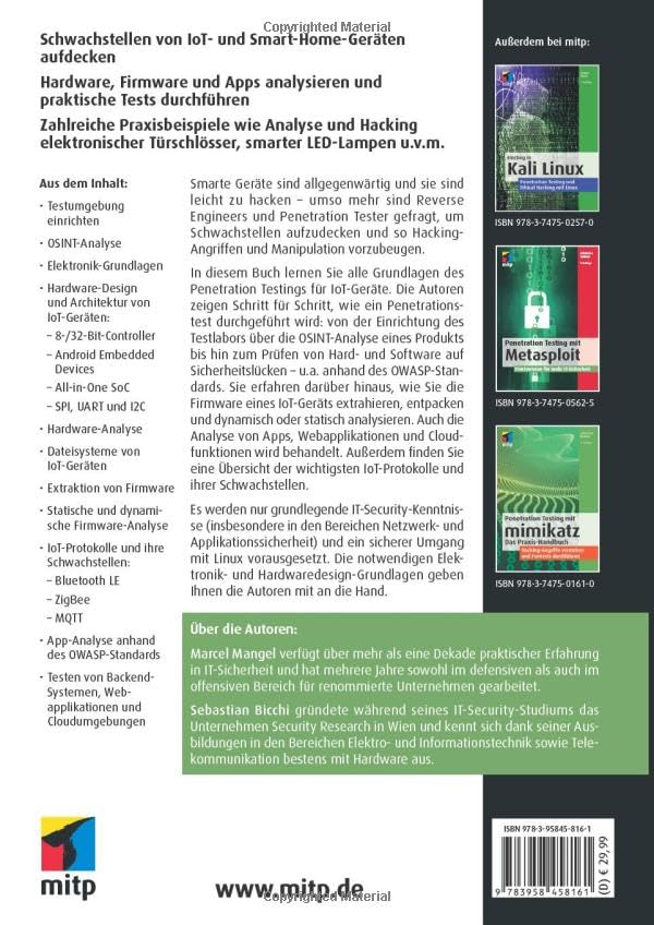 Praktische Einführung in Hardware Hacking: Sicherheitsanalyse und Penetration Testing für IoT-Geräte
