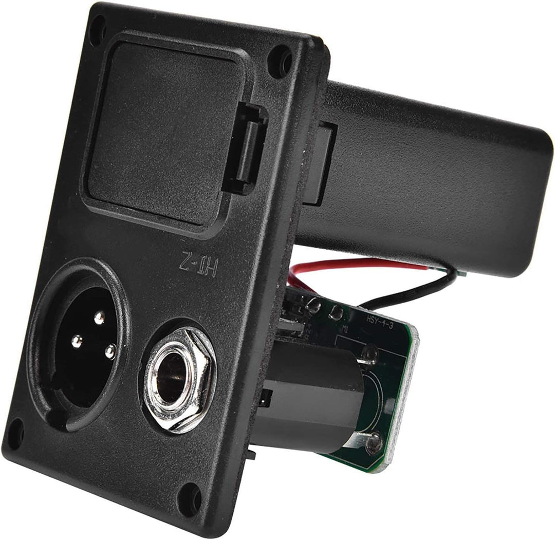 DC 9V Tonabnehmer Preamp Gitarre, 5Band Digitale Gitarre Preamp Piezo Tuner, Digital Tuner Pickup Eq