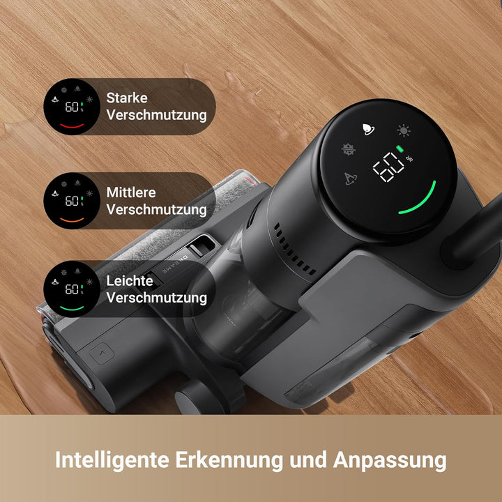 DREAME H12 Pro Ultra Nass- und Trockensauger, Bürstenreinigung 60 °C, 30 Min Heisslufttrocknung, Sel