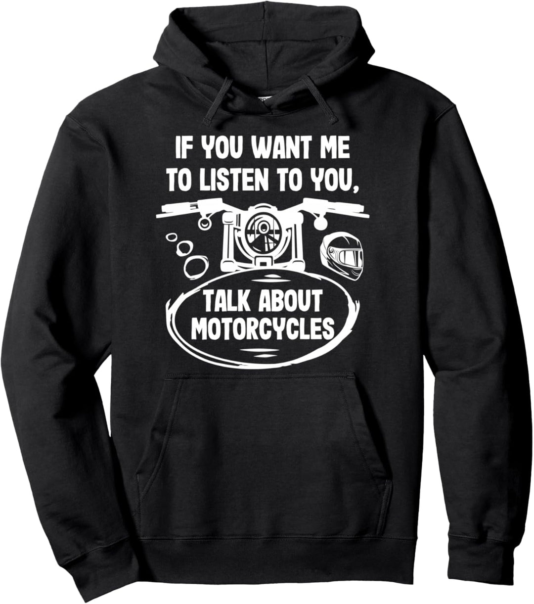 Talk about Motorcycles Biker Motorradfahrer Geschenk Pullover Hoodie
