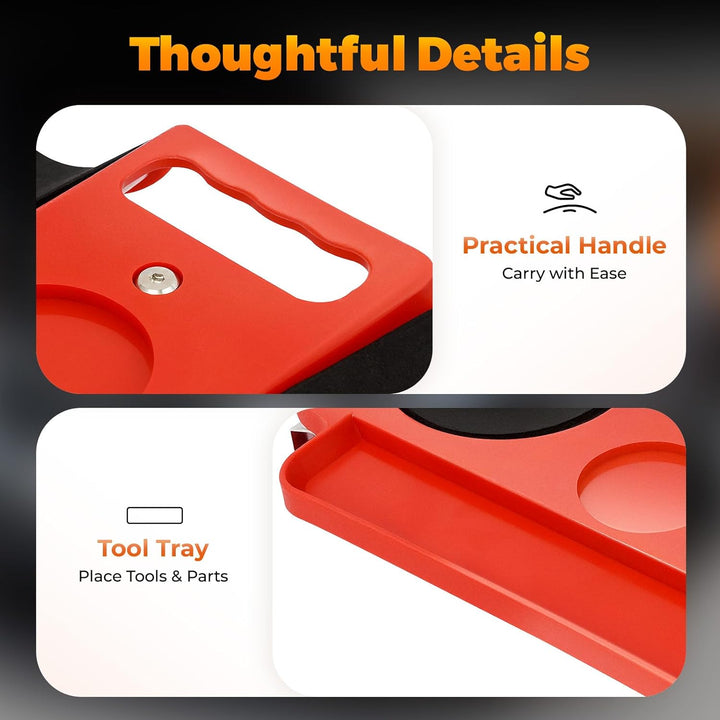 BJTDLLX Kniebrett mit Rollen Knierollbrett Knierolli Rolling Knee Pads Bodenleger Werkzeug Knieschon