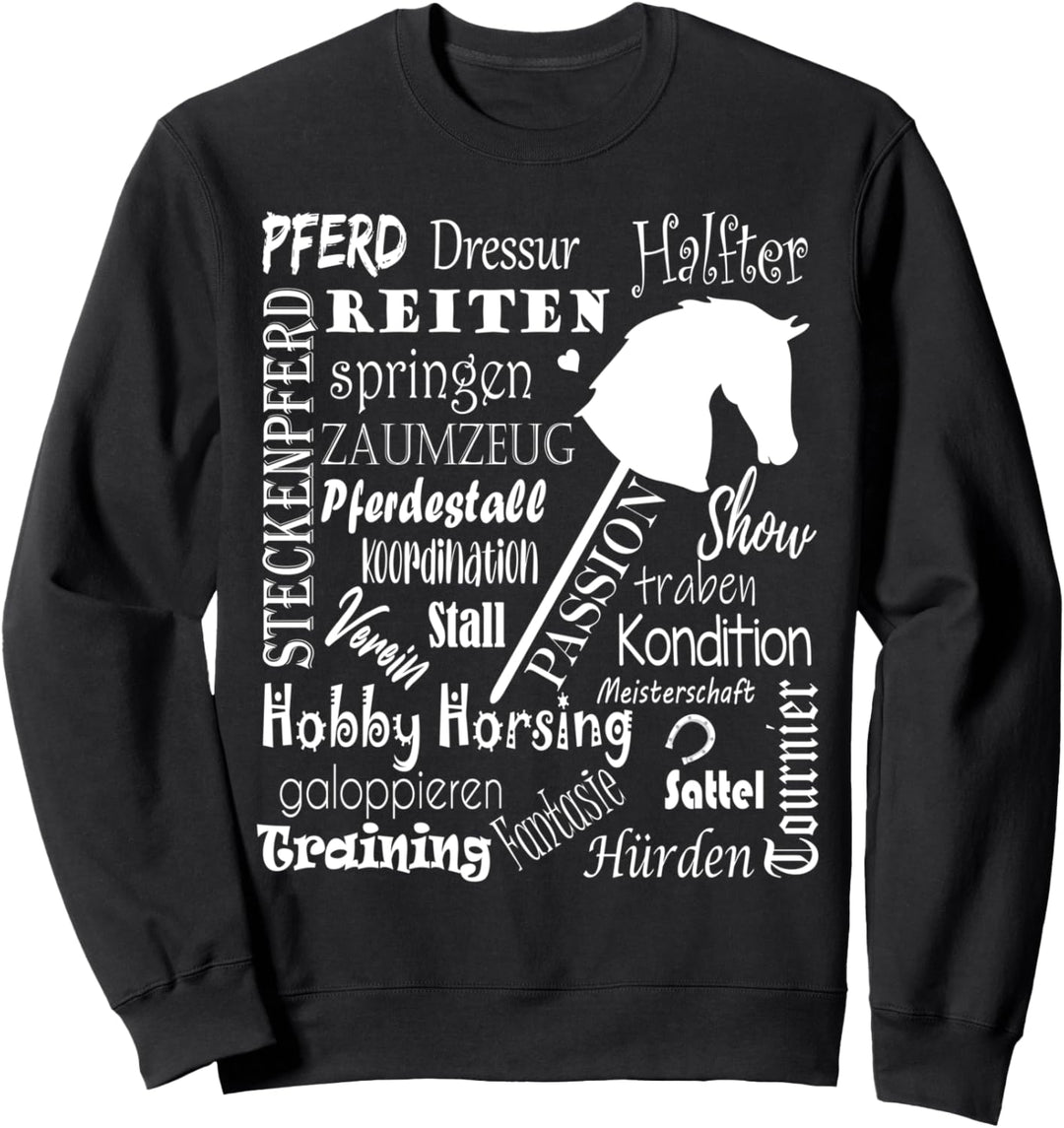 Steckenpferd Hobby Horse Pferd Reiter Geschenkidee Sweatshirt
