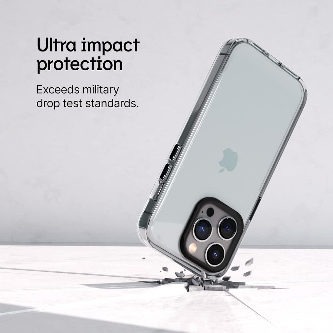 RhinoShield Crystal Clear Case kompatibel mit [iPhone 14 Pro] | Fortschrittliche Vergilbungsresisten