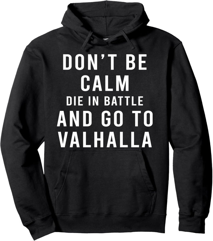 Keine Ruhe Bewahren Sterben Valhalla Wikinger Geschenk Pullover Hoodie