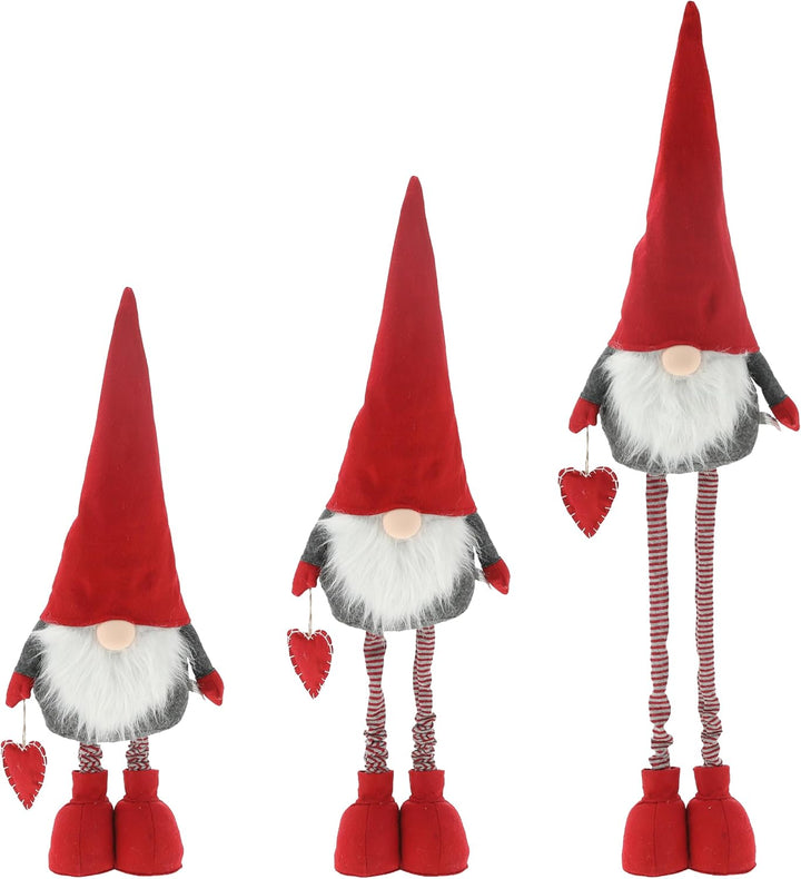 CREOLOGIC XXL-Wichtel Figur 130 cm · Wichtel Teleskopbeine · Weihnachtsdekoration Wichtel · Nordic W