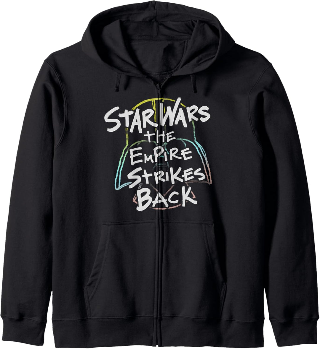 Star Wars Empire Strikes Back Rainbow Vader Helmet Kapuzenjacke