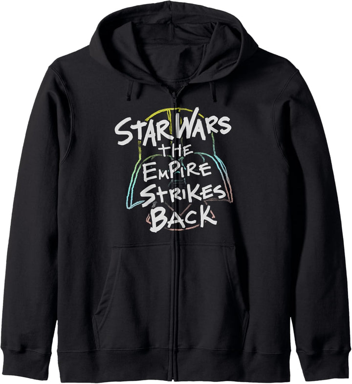 Star Wars Empire Strikes Back Rainbow Vader Helmet Kapuzenjacke