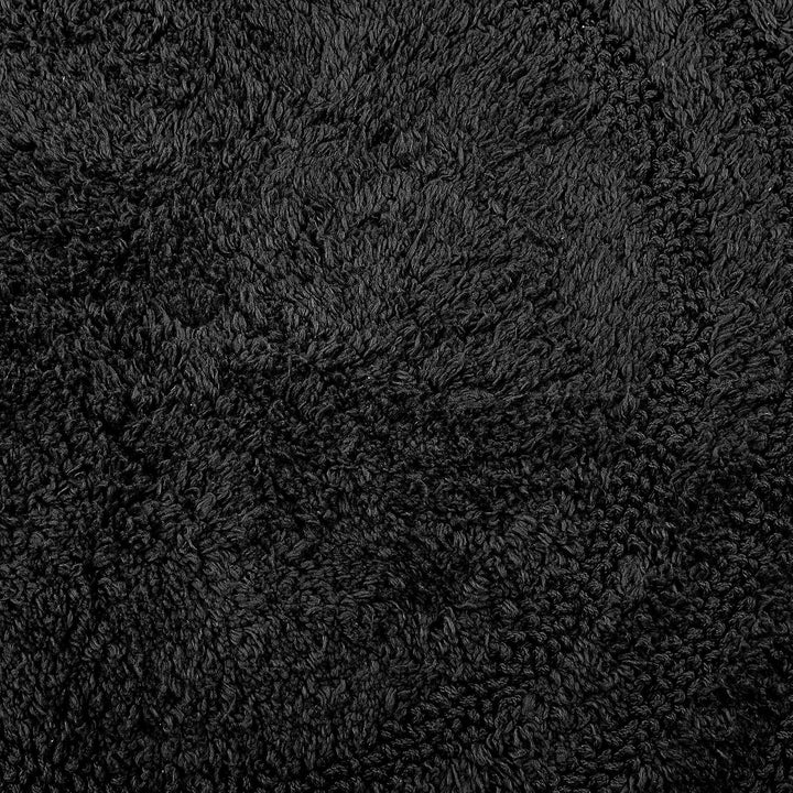 DII Crochet Collection Wende-Badematte, klein, oval, 43 x 61 cm, Schwarz 43 x 61 cm (Oval) Schwarz,