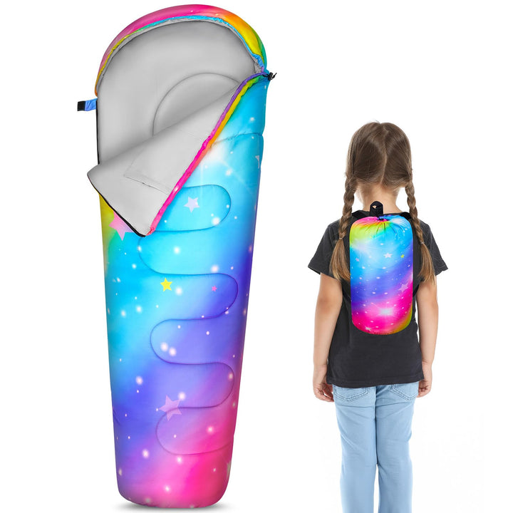 MHJY Shlafsack Camping für Jungen und Mädchen, Schlafsack Kinder ideal für Outdoor Camping Wandern B