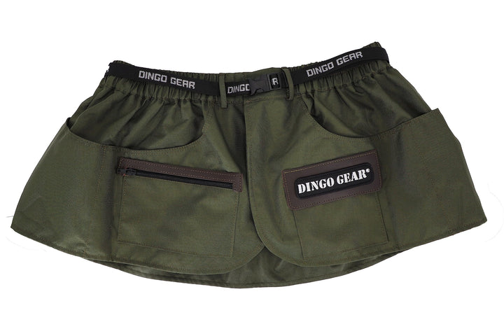 Dingo Gear Trainingsgürtel Arbeitskirt Schutzbekleidung Agility Trainer Helfer Ipo Sporthund XL Grün