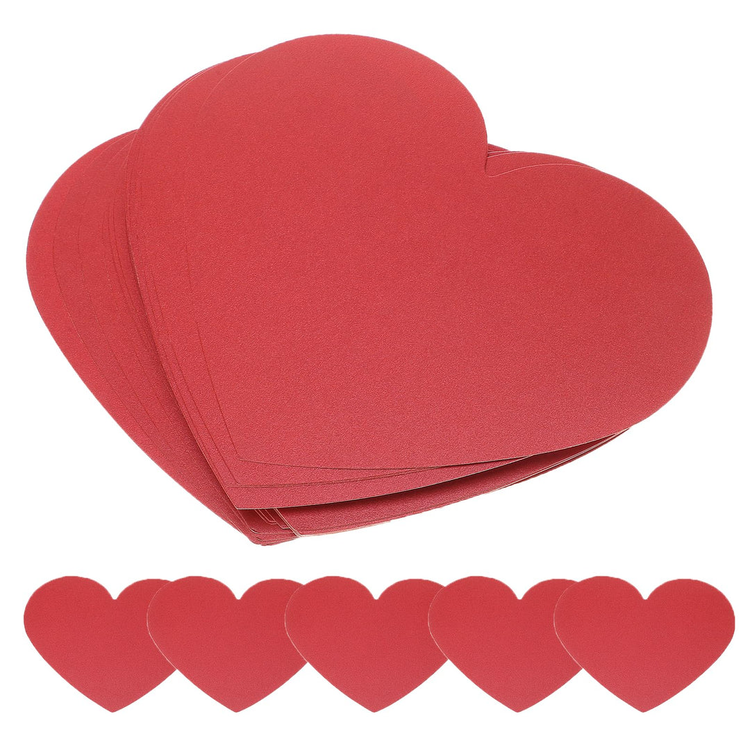40 Stück Rote Herzen Papier, Papierherzen Gross, Papierausschnitte in Herzform, Rote Herz Papier Dek