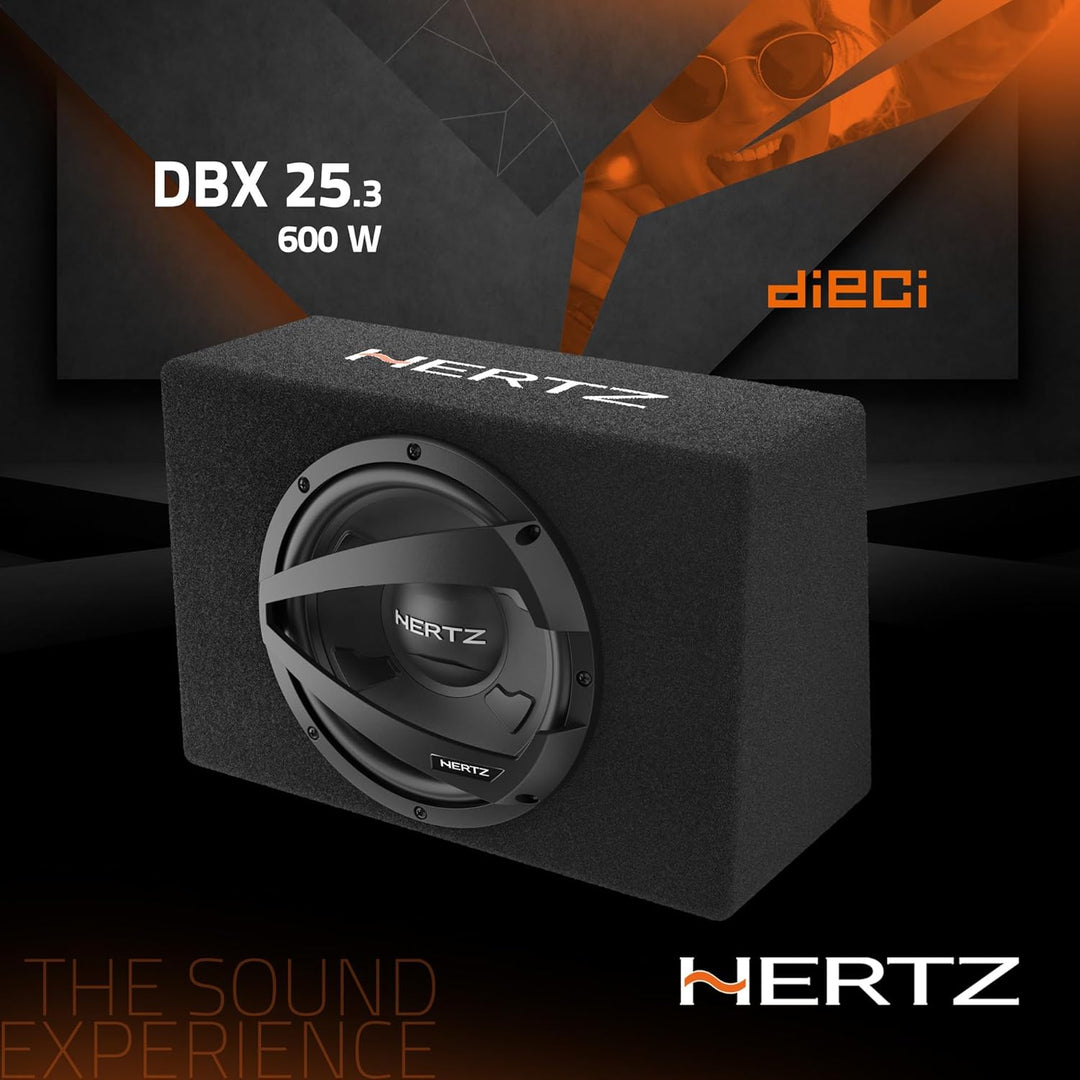 Hertz DBX 25.3 - 25cm Auto Subwoofer/Basskiste/Bassbox - 600 Watt (DBX-25.3)