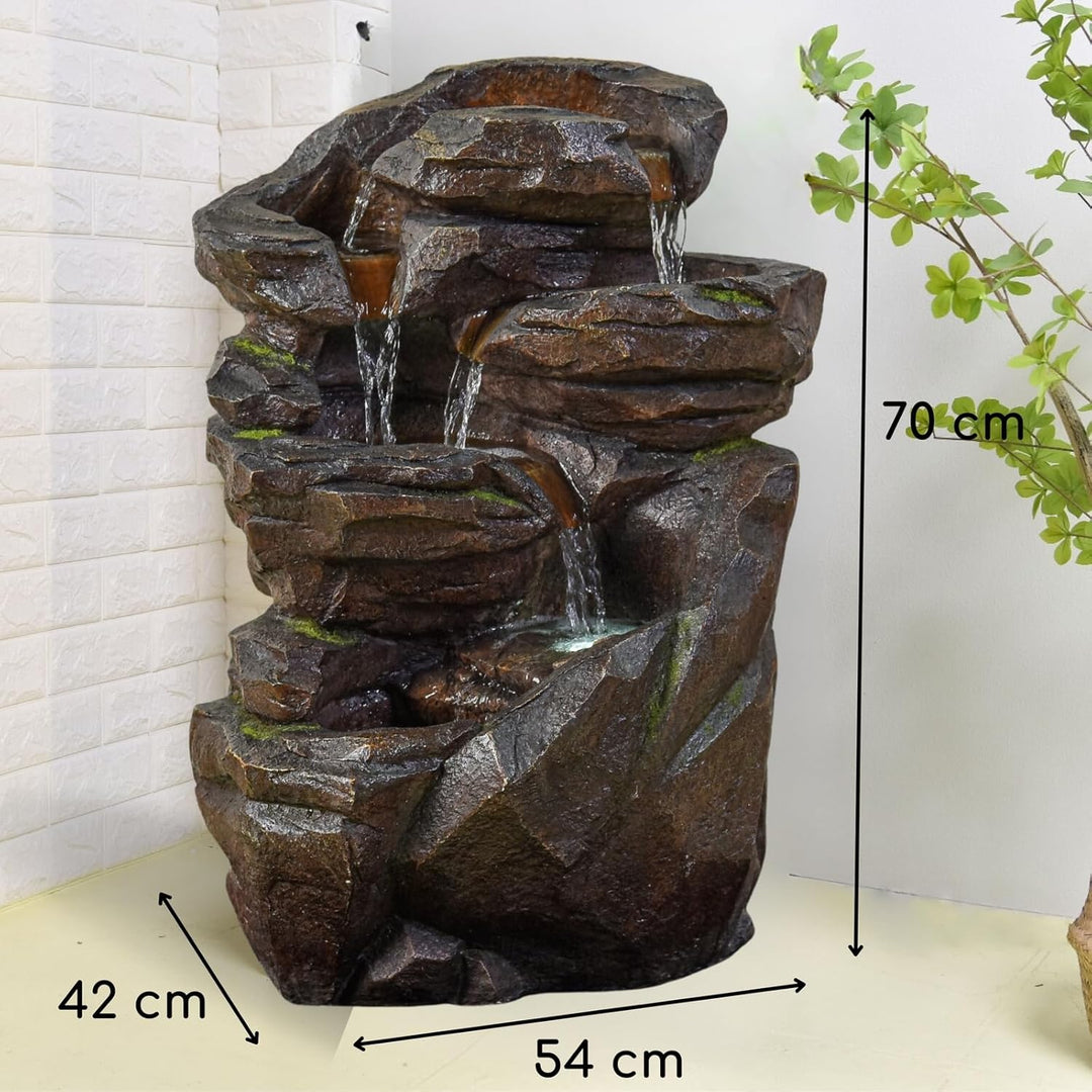 XL Gartenbrunnen Wasserfall Niagara - Natural Waterfall Fountain Outdoor and Indoor - Zen and Decora