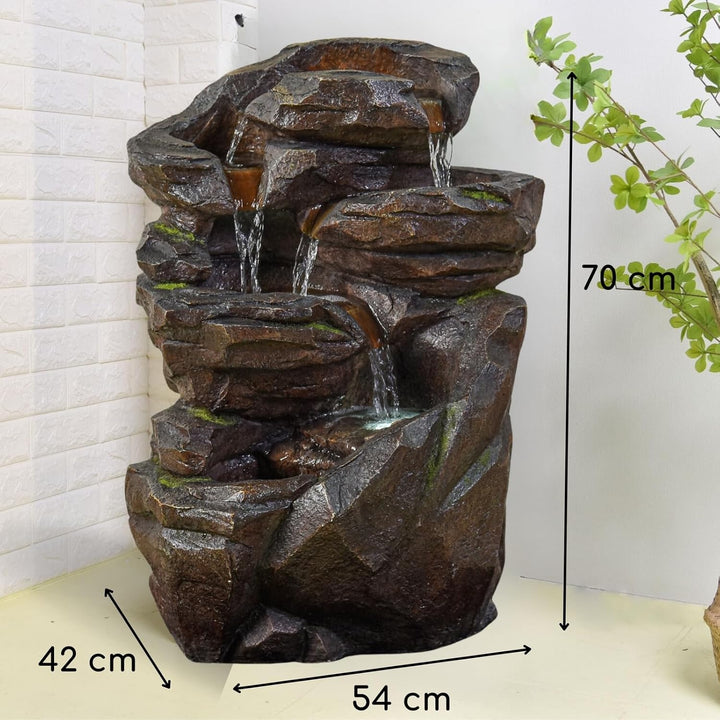 XL Gartenbrunnen Wasserfall Niagara - Natural Waterfall Fountain Outdoor and Indoor - Zen and Decora