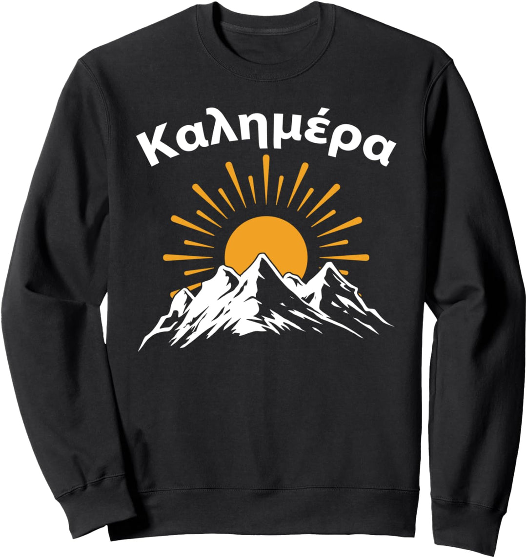 Griechenland Griechisch Spruch Guten Morgen Griechisch Sweatshirt