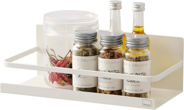 Yamazaki Home Magnetisches Gewürzregal, Stahl, Einheitsgrösse, Weiss Einheitsgrösse Weiss, Einheitsg