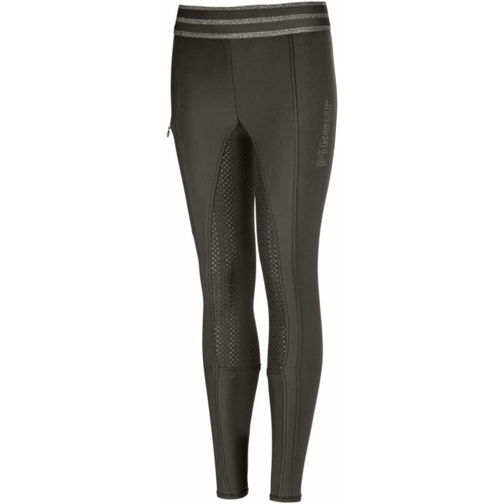 Pikeur IDA ATHL. GR Kinder Reithose/Vollbesatz Grip blackolive Basic 164 Blackolive, 164 Blackolive