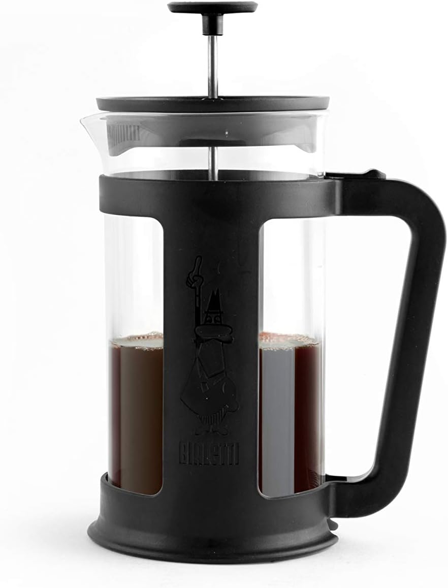 Bialetti French Press Smart Kaffeebereiter Schwarz One Size, 1,0 Liter, Schwarz