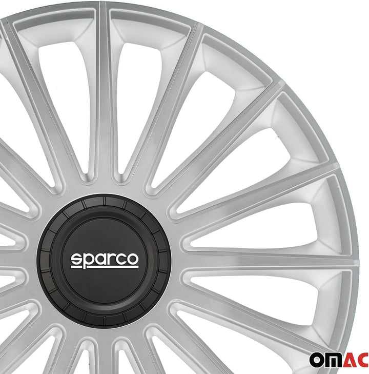Satz Sparco Radzierblenden Treviso 14-Zoll Silber