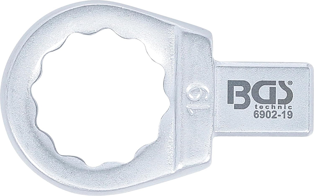 BGS 6902-19 | Einsteck-Ringschlüssel | 19 mm | Aufnahme 9 x 12 mm, 19 mm