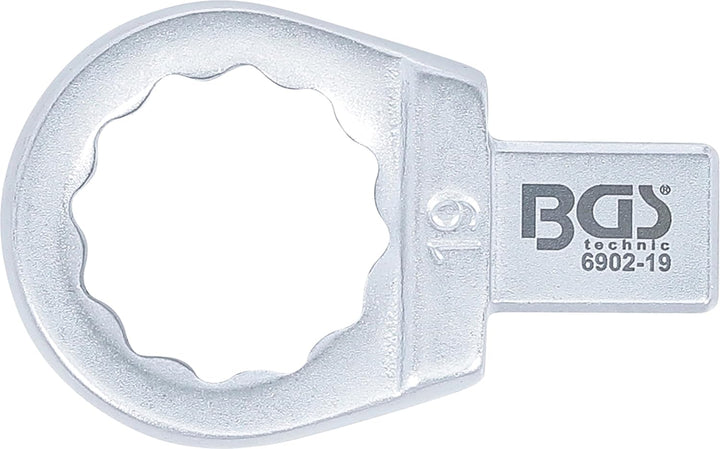 BGS 6902-19 | Einsteck-Ringschlüssel | 19 mm | Aufnahme 9 x 12 mm, 19 mm