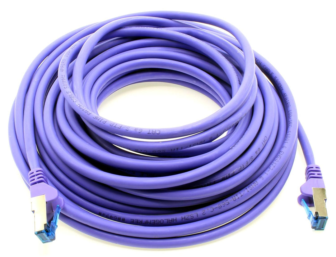 1aTTack.de Patchkabel – 10X 5m Ethernet, Netzwerk, Lan Kabel CAT6a (für Gigabit Netzwerke, Router, S