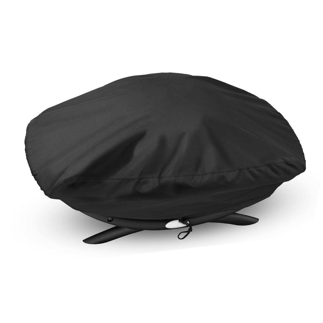 onlyfire BBQ Grillabdeckung Abdeckhaube passt für Weber Baby Q, Q200 Q220 und Q2000 Gas-Grills, schw