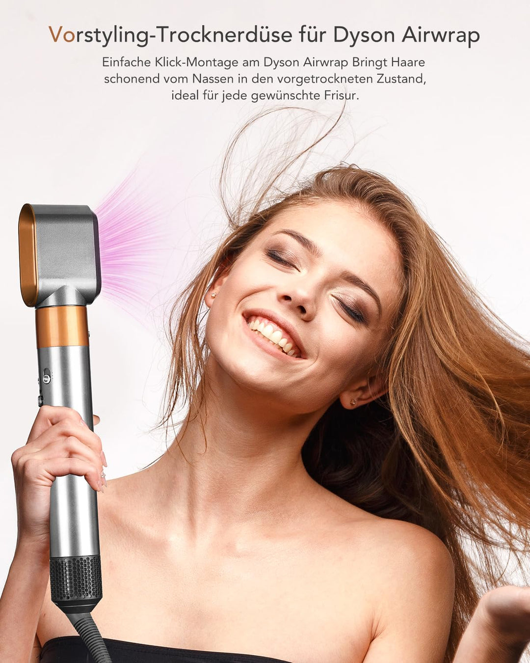 Vorstyling-Trocknerdüse für Dyson Airwrap, Kompatibel mit HS01/HS05/HS08, Aufsatz für schnelles Troc