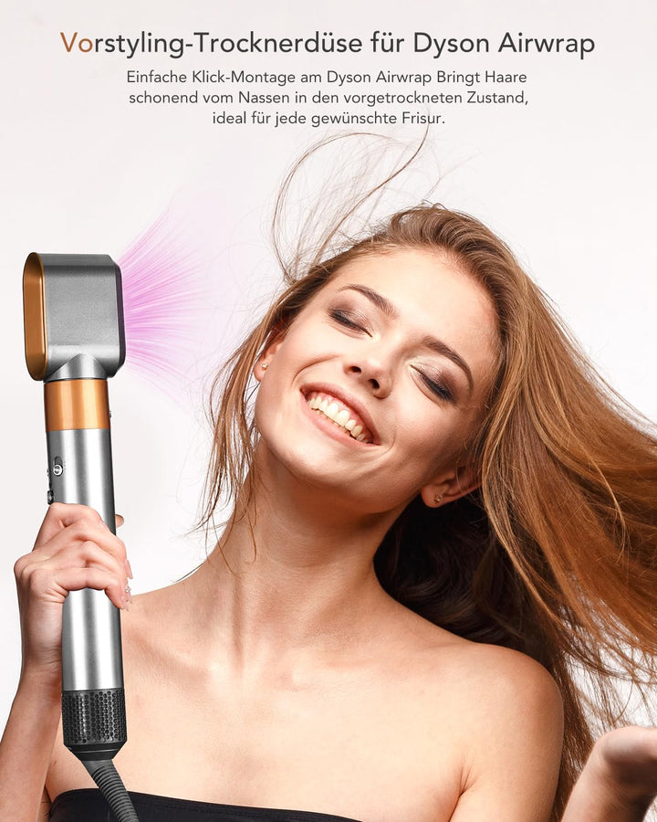 Vorstyling-Trocknerdüse für Dyson Airwrap, Kompatibel mit HS01/HS05/HS08, Aufsatz für schnelles Troc