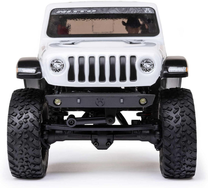 Axial 1/24 SCX24 Jeep JT Gladiator 4X4 RTR Brushed Rock Crawler (Battery & Charger Included), White